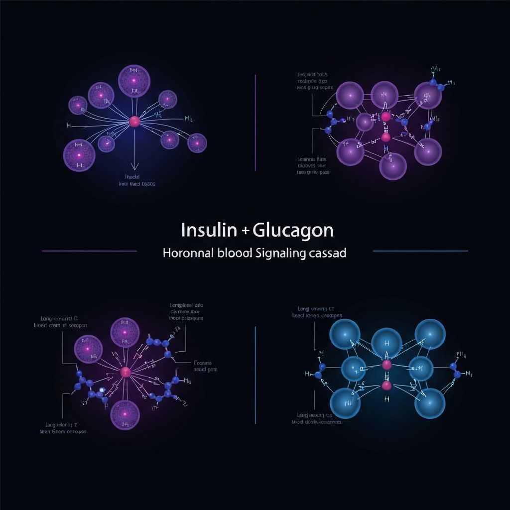 Insulin and glucagon hormones